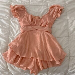 Altar'd State Peach Mini Dress